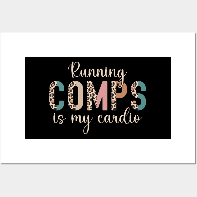 Leopard Running Comps Is My Cardio Realtor Investor Home Broker Wall Art by Nisrine